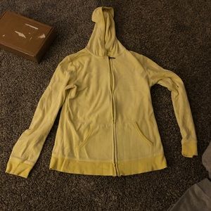 Velvet Yellow Zip up